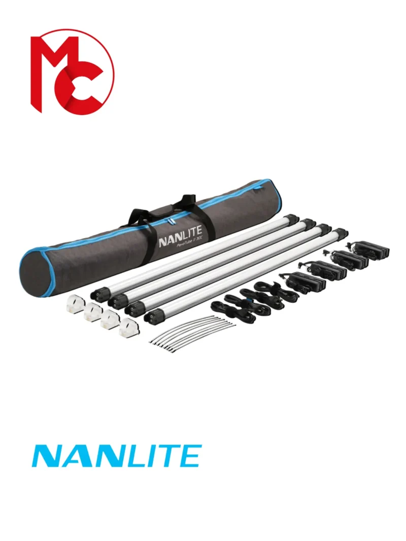 Nanlite PavoTube II 30C RGB LED Tube Light (4 Light Kit)