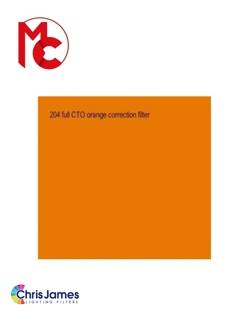 Chris james lighting filter 204 FULL CT ORANGE