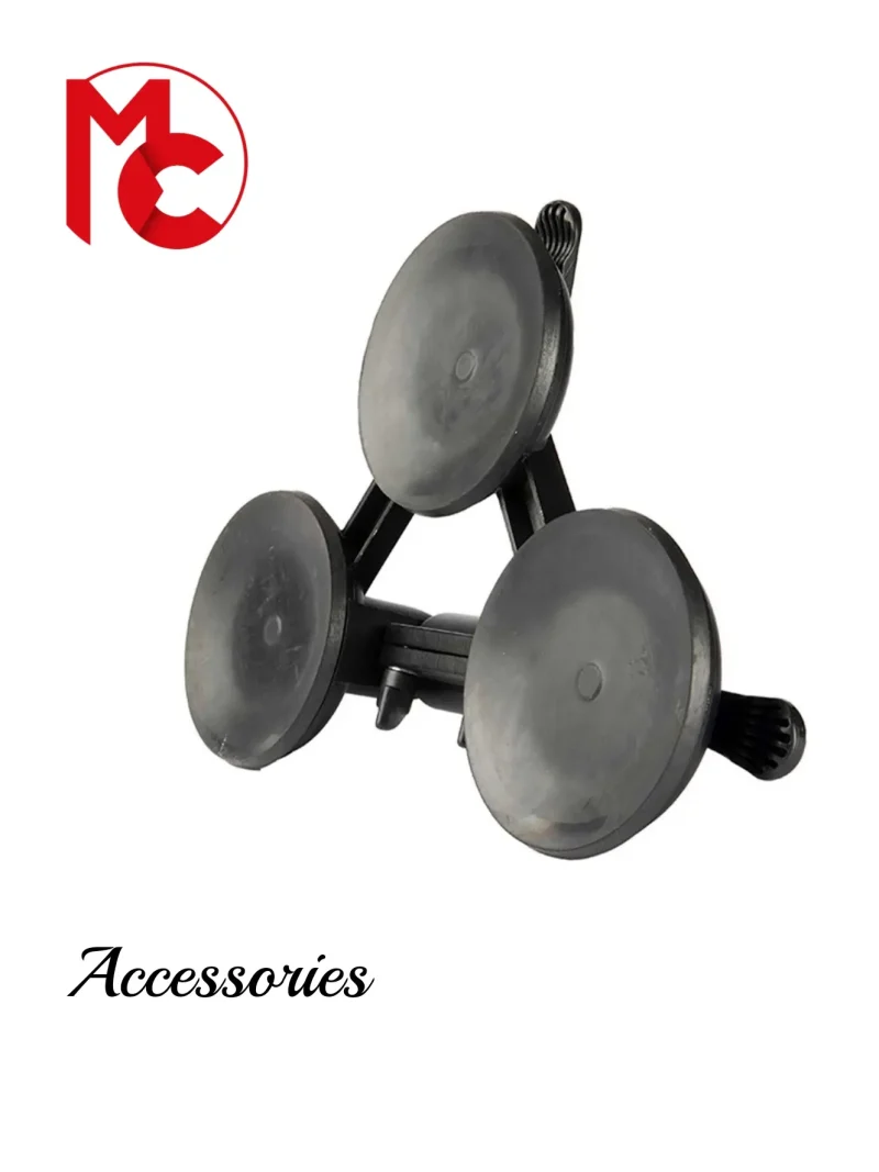 HEAVY DUTY TRIPLE SUCTION CAR AND GLASS MOUNT FOR DSLR CAMCORDERS UP TO 60KG CAPACITY